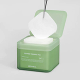 Mediheal Teatree Trouble Pad Square Cotton Facial Toner Pads with Tea Tree