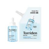 Torriden – Dive-in Low Molecular Hyaluronic Acid Serum, 50ml + 50 ml navulling