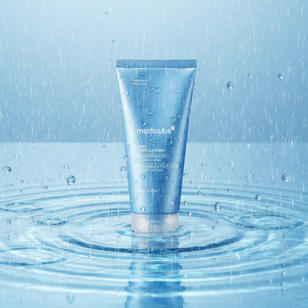 Medicube Zero Foam Cleanser met Water en Regendruppels