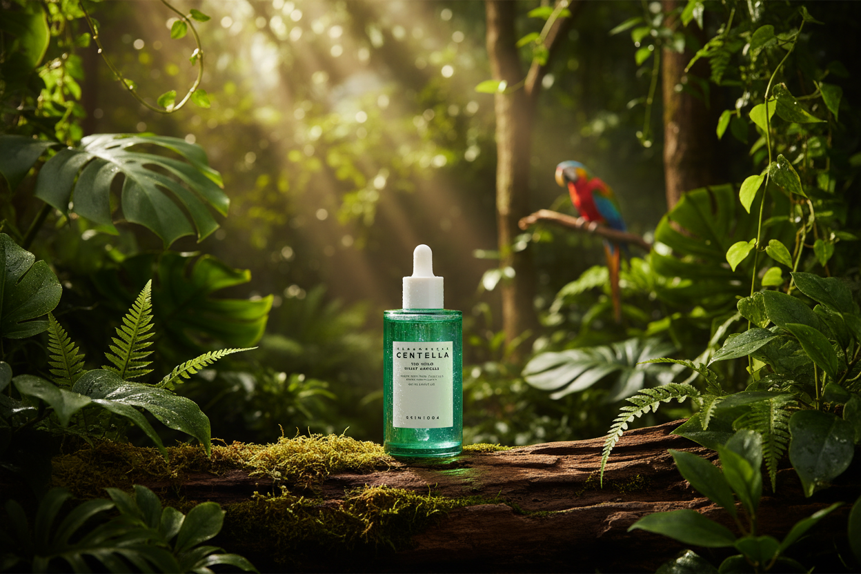 Skin1004 product in jungle setting